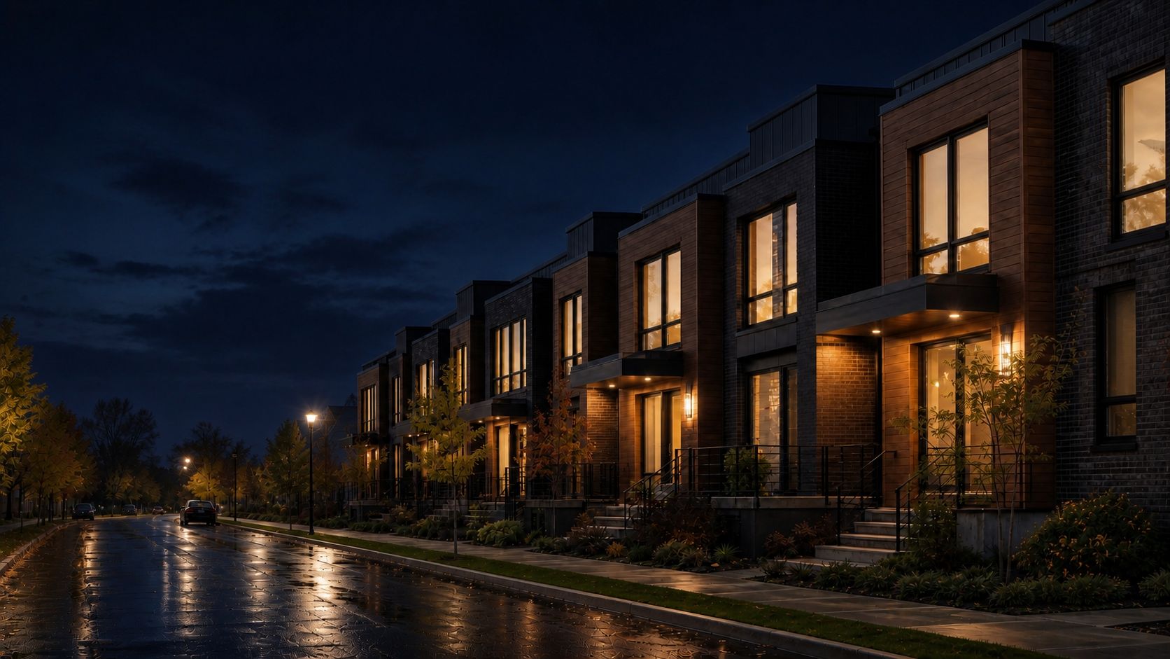 Connected homes contributing local observations to a neighborhood forecast at night